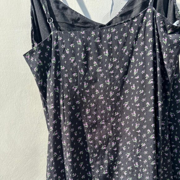 Princess Polly Black Floral Tank Dress - Picture 2 of 4